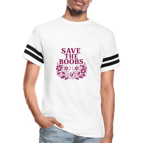 Save the boobs floral - Men's Football Tee