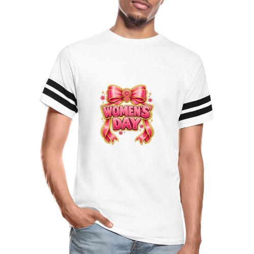 Cute Pink Bow Women’s Day Feminist Symbol - Men's Football Tee