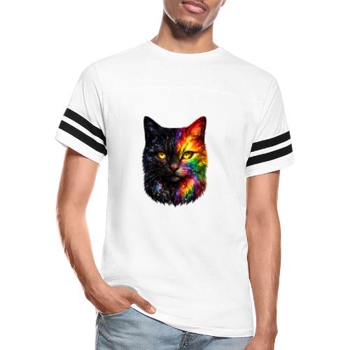 Cosmic Galaxy Rainbow Cat - Men's Football Tee