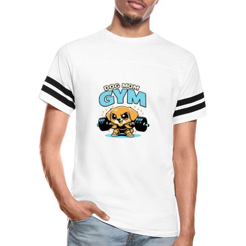 Chibi Dog Gym Workout - Men's Football Tee