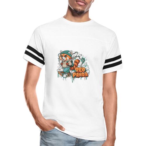 Red Panda Street Graffiti Vibes - Men's Football Tee