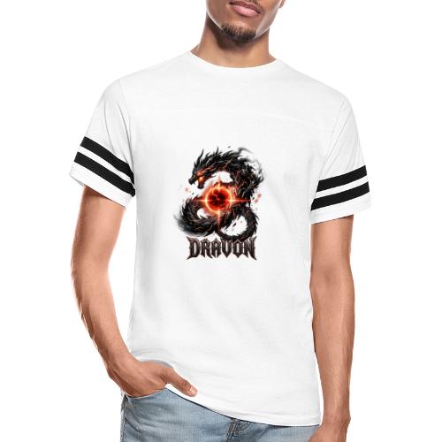 Dravon Fire Dragon Dark Fantasy Graphic T-Shirt - Men's Football Tee