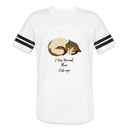 I Was Normal Three Cats Ago Funny Cat T-Shirt - Men's Football Tee