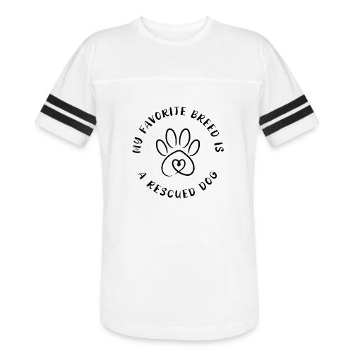 Favorite breed? Rescued dog! - Men's Football Tee