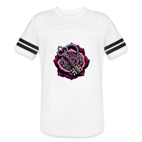 You Hold the Key to My Heart Rose Lock T-Shirt - Men's Football Tee