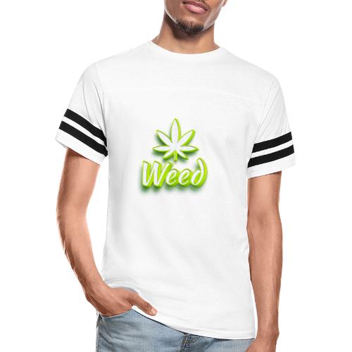 Cannabis Weed Leaf - Marijuana - Customizable - Vintage Sports T-Shirt