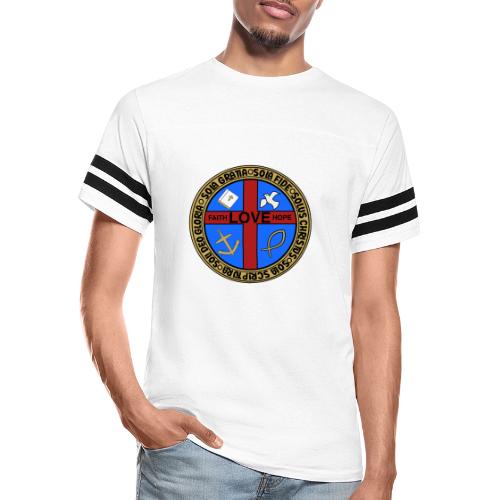 Five Solas Faith Hope Love Shirt–Christian Symbols - Men's Football Tee