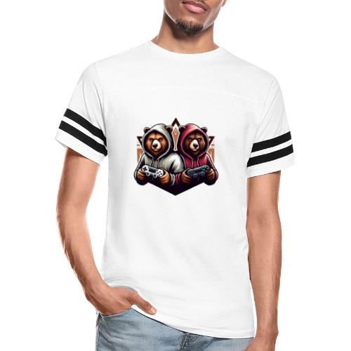 2 grizzlies gamer bears - Men's Football Tee