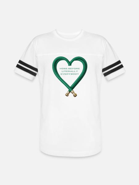 Hose Heart Humor - Men's Football Tee - white/black