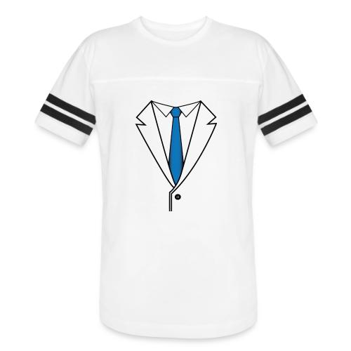 Suit with Blue Tie - Men's Football Tee