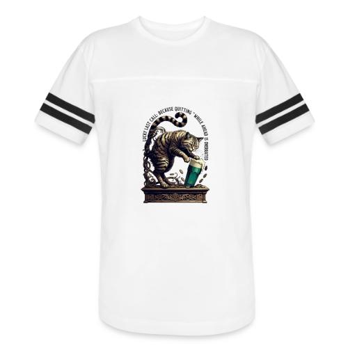 Lucky Last Call Cat Graphic Tee - Men's Football Tee
