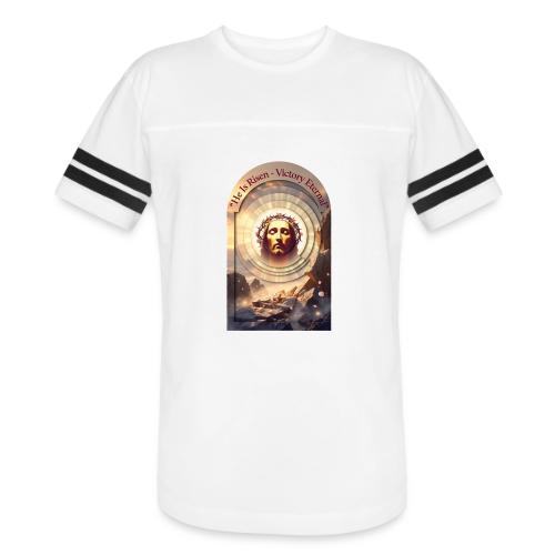 Easter He Is Risen Sacred Face T Shirt, wife Gift - Men's Football Tee