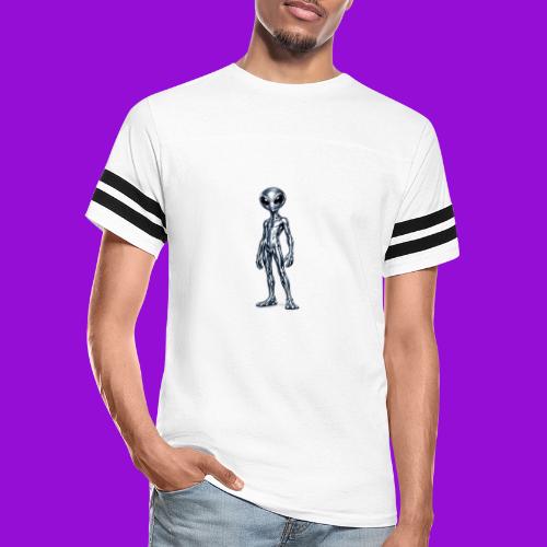 Silver Alien - Men's Football Tee