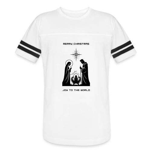 Joy to the World T-Shirt | Minimalist Nativity - Men's Football Tee