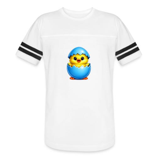 Easter Chick Blue - Men's Football Tee