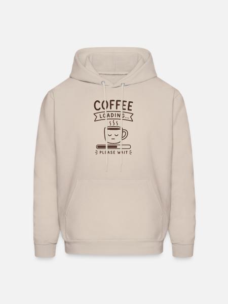 Coffee Loading... Please Wait - Men's Hoodie - Sand