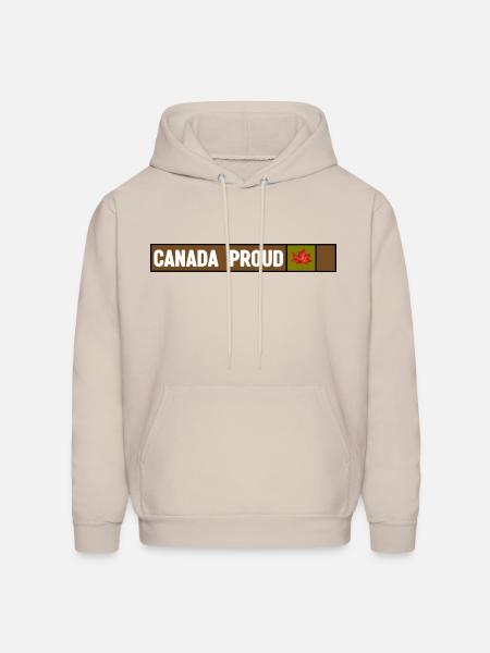 Canada Proud Camo - Men's Hoodie - Sand