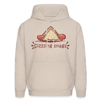 Bread and sosis - Men's Hoodie - Sand - Front - Elias (183cm)