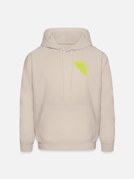 Lemon Slice Neon Pop - Men's Hoodie - Sand