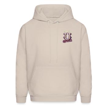 The initials logo - Men's Hoodie - Sand - Front - Elias (183cm)