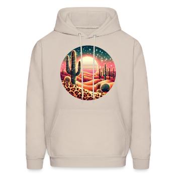Desert Scene - Men's Hoodie - Sand - Front - Elias (183cm)
