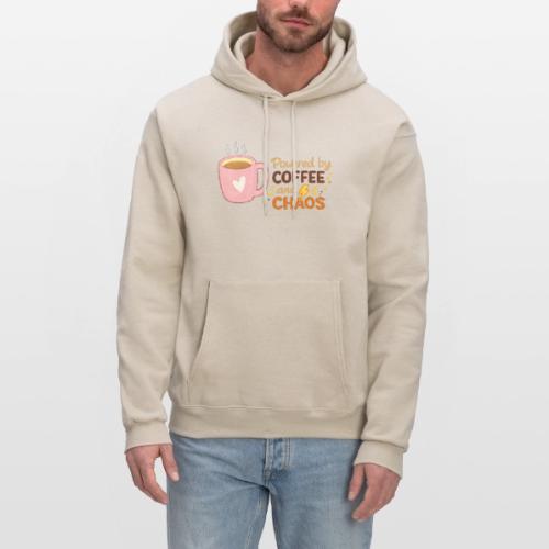 Powered by Coffee and Chaos - Men's Hoodie