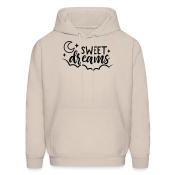 sweet dreams - Men's Hoodie - Sand - Front - Elias (183cm)