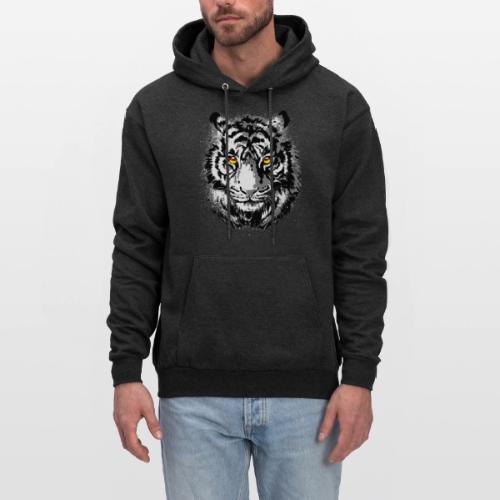 Tiger Head - Tiger Artwork - Wildlife Big Cats - Men's Hoodie