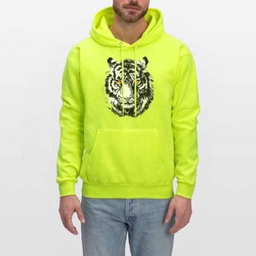 Tiger Head - Tiger Artwork - Wildlife Big Cats - Men's Hoodie