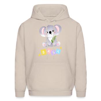 baby - Men's Hoodie - Sand - Front - Elias (183cm)