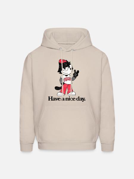 Felix The Cat In Skater Style & Have A Nice Day - Men's Hoodie - Sand