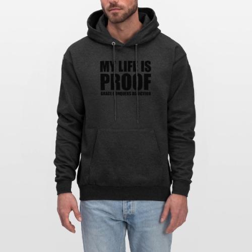 Proof: Grace Conquers Addiction - Men's Hoodie