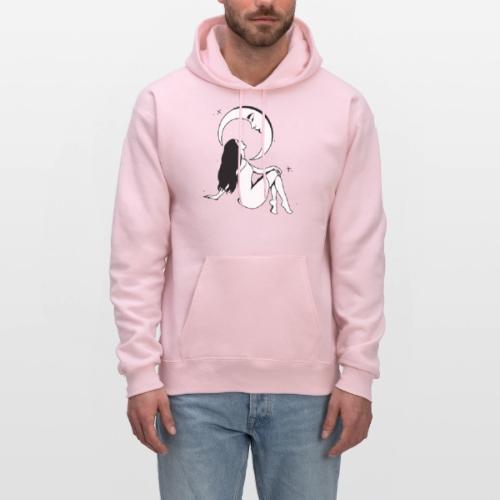 Mystical Girl & The Moon - Men's Hoodie