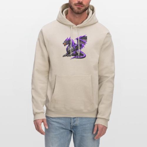 Neon Dragon at Rest - Men's Hoodie
