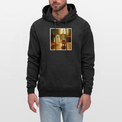 Funny Kitten Spooky Friend - Men's Hoodie