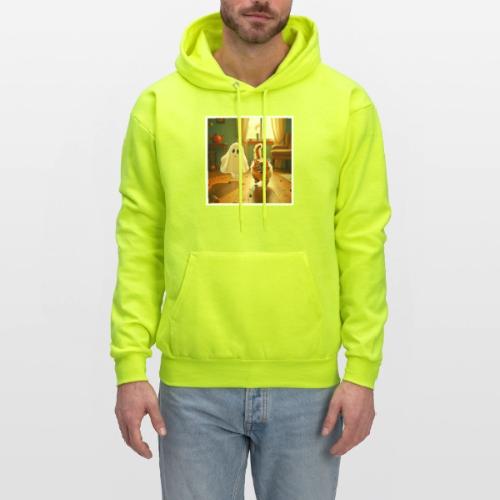 Funny Kitten Spooky Friend - Men's Hoodie