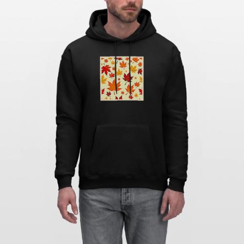 Seamless Fall Foliage Design - Men's Hoodie