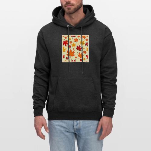 Seamless Fall Foliage Design - Men's Hoodie