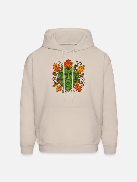 Autumn Greenman - Men's Hoodie - Sand