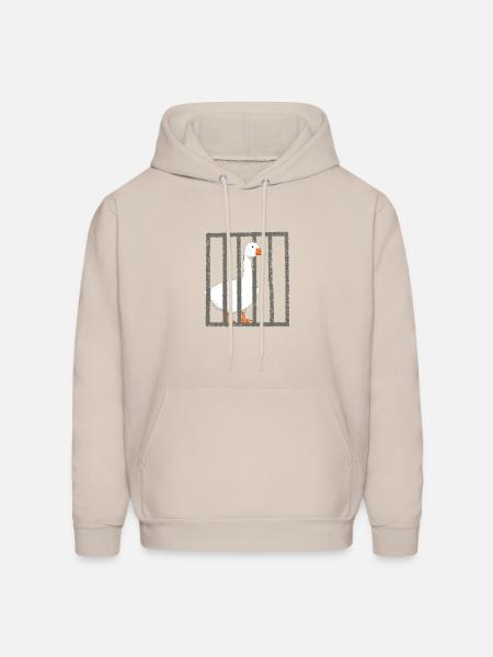 A Duck in Prison - Men's Hoodie - Sand