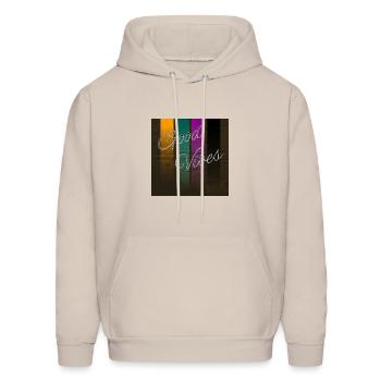 Spread T-shirts are good - Men's Hoodie - Sand - Front - Elias (183cm)