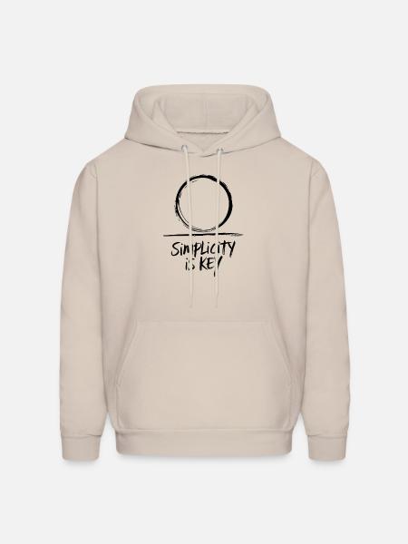 Simplicity - Men's Hoodie - Sand