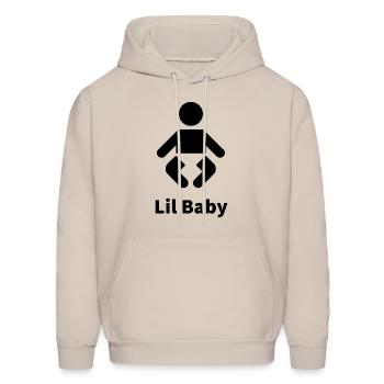 lil baby - Men's Hoodie - Sand - Front - Elias (183cm)