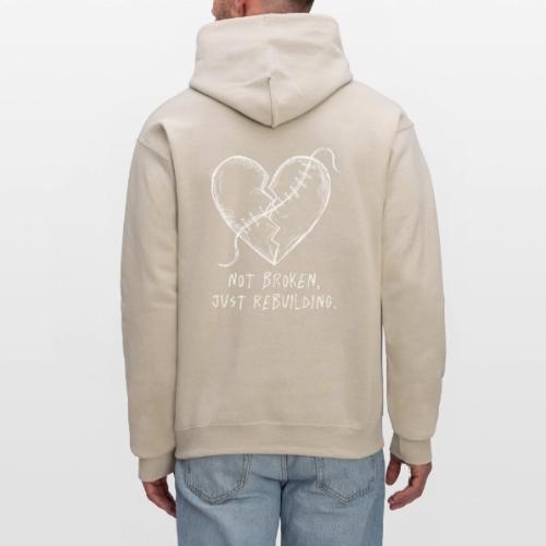 Broken Love Neon Heart - Men's Hoodie