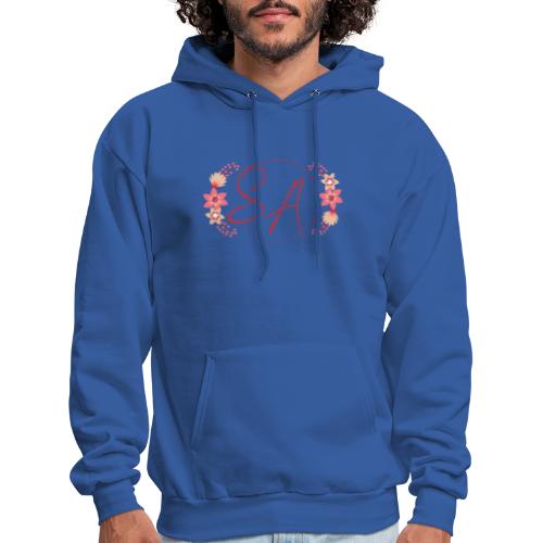 Pretty Pink Circle of Flowers Smith Adventures - Men's Hoodie