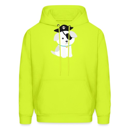 Dog with a pirate eye patch doing Vision Therapy! - Men's Hoodie