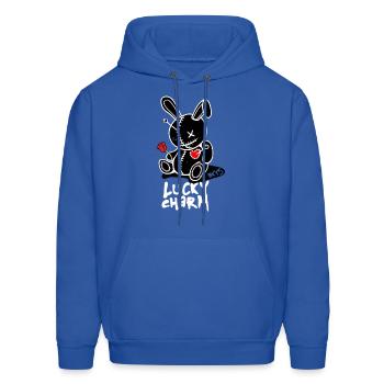 Lucky Charm Tee - Men's Hoodie - royal blue - Front - Elias (183cm)