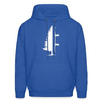 Snowboard Pine Tree - Men's Hoodie - royal blue - Front - Elias (183cm)