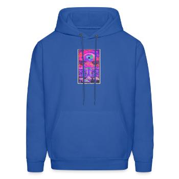highrooms - Men's Hoodie - royal blue - Front - Elias (183cm)