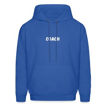 coach - Men's Hoodie - royal blue - Front - Elias (183cm)
